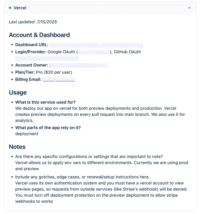 Vercel documentation